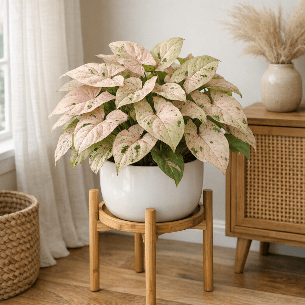 DesertScapeSucculent House Plant 4 Inch Syngonium 'Confetti'