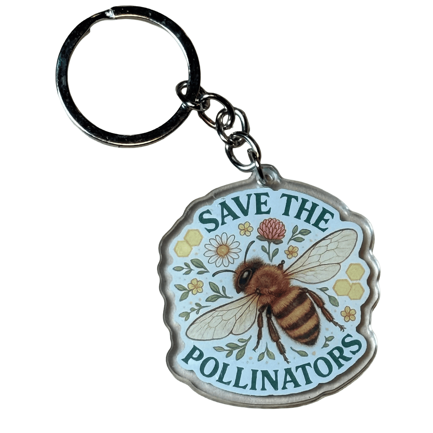 DesertScapeSucculent Keychain Save The Pollinators 1A Save The Pollinators Keychain