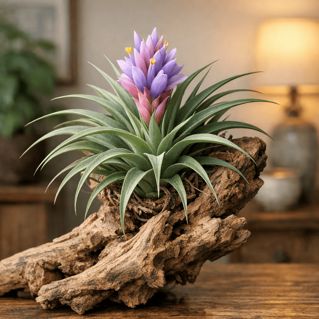 DesertScapeSucculent Air Plant Medium Tillandsia 'Soft Purple Stricta'
