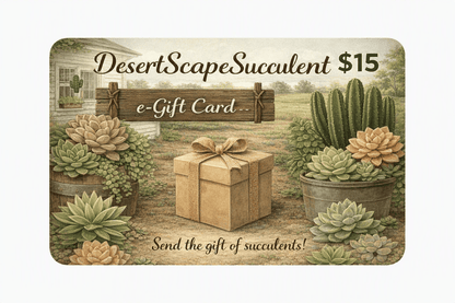 DesertScapeSucculent GiftCard E-Gift Card