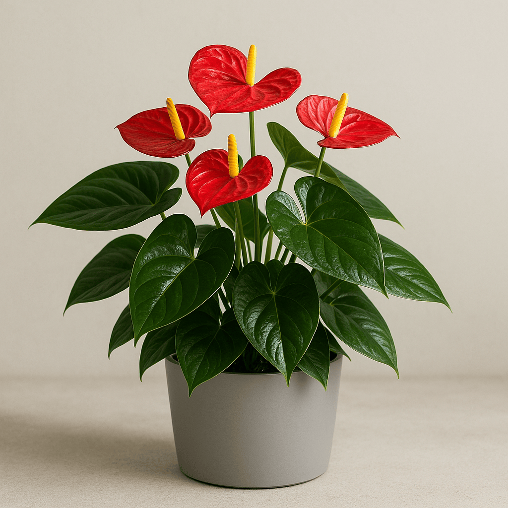 DesertScapeSucculent House Plant 4 Inch Orange Assorted Anthurium
