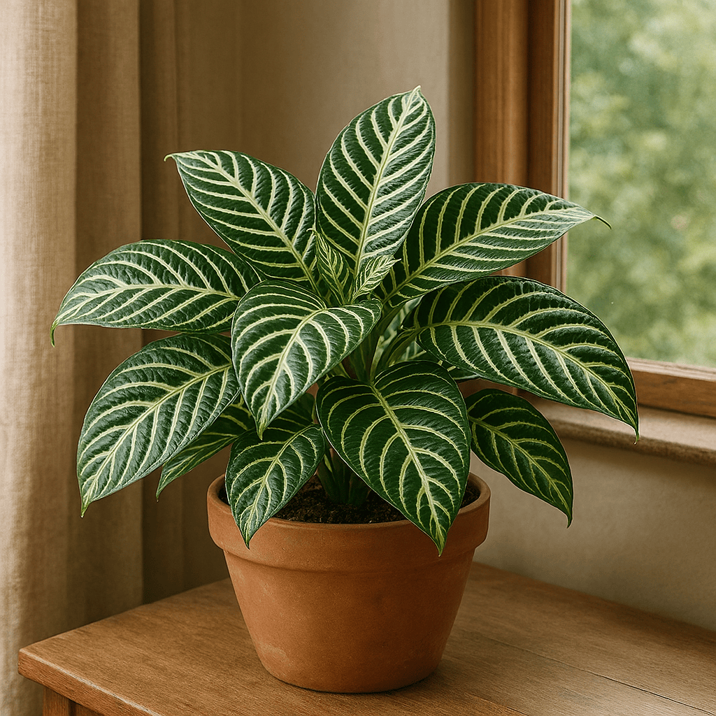 DesertScapeSucculent House Plant 6 Inch Assorted Aphelandra ‘Zebra Plant’