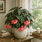DesertScapeSucculent House Plant 6 Inch Begonia Angel Wing 'Irene Nuss'