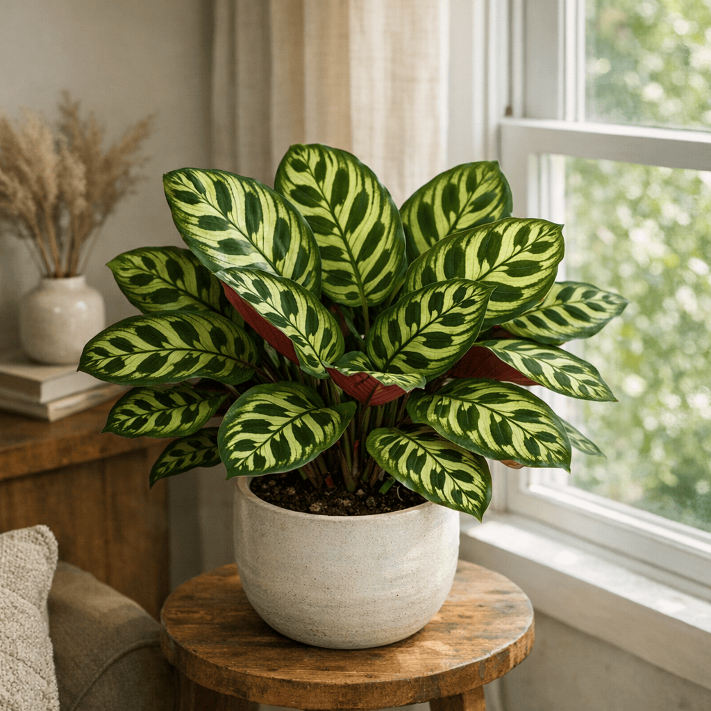 DesertScapeSucculent House Plant 4 Inch Calathea makoyana