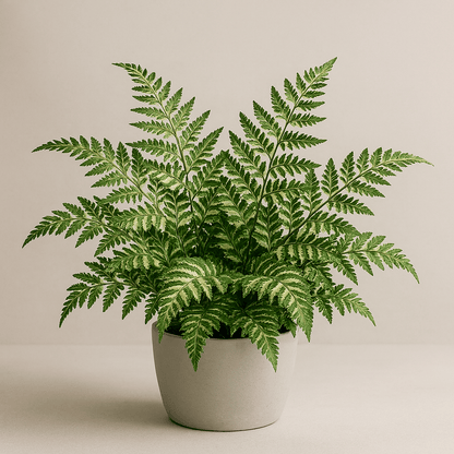 Fern ‘East Indian Holly’ Variegated - 4 Inch Assorted - House Plant - DesertScapeSucculent