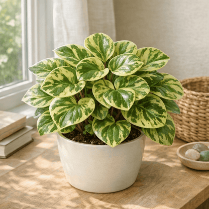 DesertScapeSucculent House Plant 4 Inch Peperomia 'Marble'