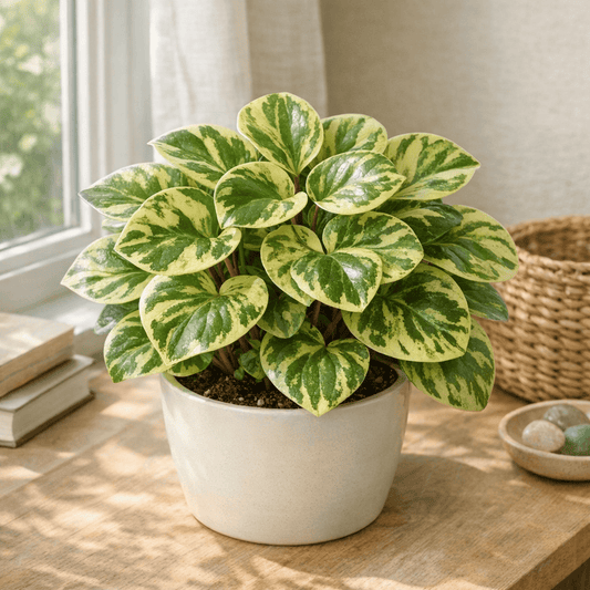 DesertScapeSucculent House Plant 4 Inch Peperomia 'Marble'
