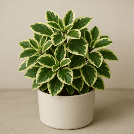 DesertScapeSucculent House Plant 4 Inch Assorted Peperomia ‘Optipan Bicolor’