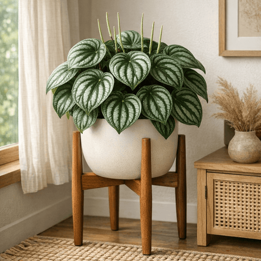 DesertScapeSucculent House Plant 4 Inch Peperomia Watermelon 'Ecuador'