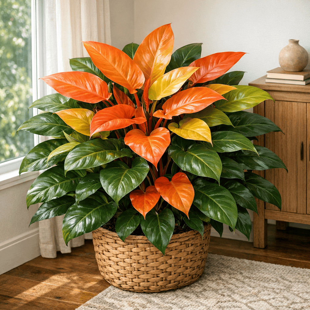 DesertScapeSucculent House Plant 4 Inch Philodendron 'Prince Of Orange'