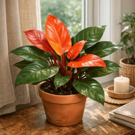 DesertScapeSucculent House Plant 4 Inch Philodendron 'Red Sun'