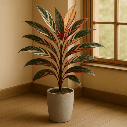 DesertScapeSucculent House Plant 6 Inch Assorted Stromanthe sanguinea ‘Triostar’