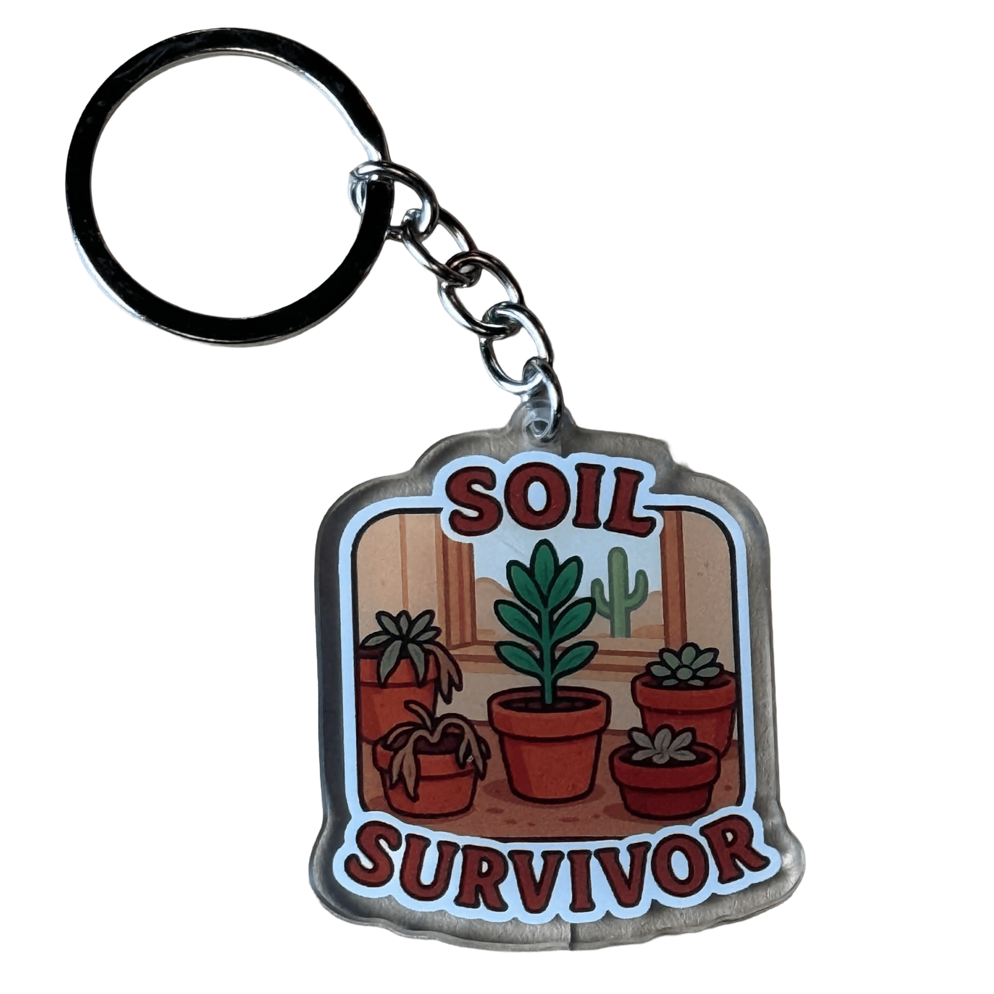 DesertScapeSucculent Keychain Soil Survivor 1B Soil Survivor Keychain