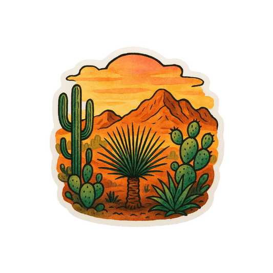 Desert Sticker - Die Cut Desert v. 1A - Stickers - DesertScapeSucculent