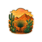 Desert Sticker - Die Cut Desert v. 1A - Stickers - DesertScapeSucculent