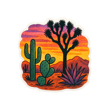 Joshua Tree Sticker - Die Cut Joshua Tree v. 1A - Stickers - DesertScapeSucculent