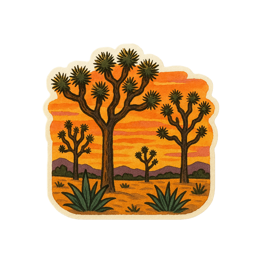 Joshua Tree Sticker - Die Cut Joshua Tree v. 1B - Stickers - DesertScapeSucculent