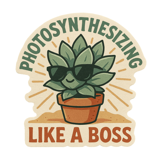 DesertScapeSucculent Stickers Die Cut Photosynthesizing Like a Boss v.1A Photosynthesizing Like a Boss Sticker