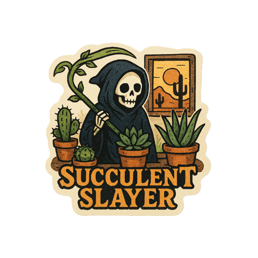 Plant Reaper Sticker - Die Cut Reaper v. 1C - Stickers - DesertScapeSucculent