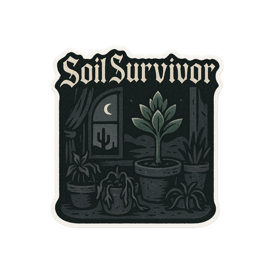 Soil Survivor Sticker - Die Cut Survivor v. 1C - Stickers - DesertScapeSucculent