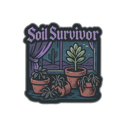 Soil Survivor Sticker - Die Cut Survivor v. 1D - Stickers - DesertScapeSucculent